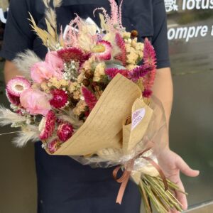 Buquê de flores desidratadas
