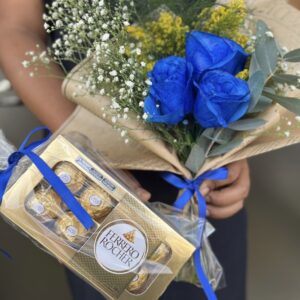 Trio Azul com Ferrero